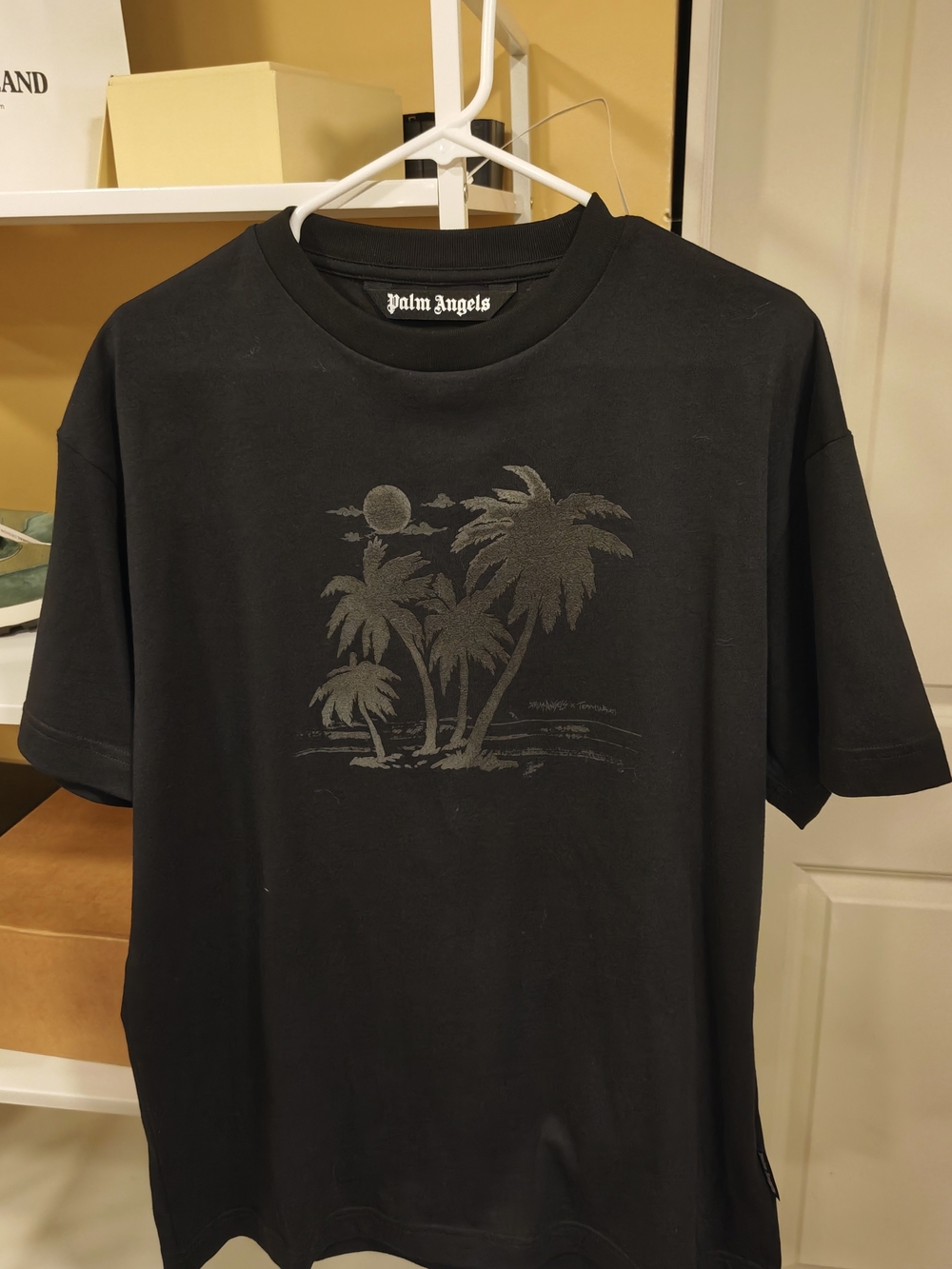 Palm Angels Black Short Sleeve Palm Graphic Tee